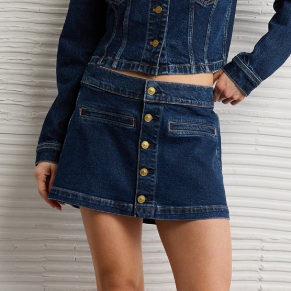 NWT AE Denim Mini Skirt